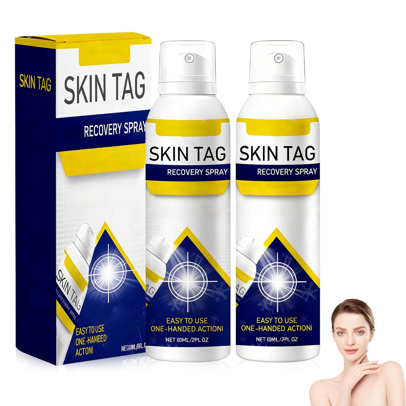 Huatinent ChillErase Bump Renewal Spray — 2% Salicylic Acid, Cooling 60ml for All Skin Types