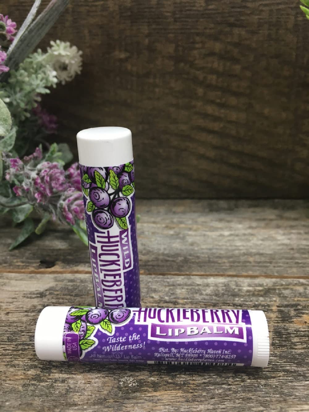 Wild Huckleberry Lip Balm – Fresh Flavor with SPF 15 | Huckleberry Haven