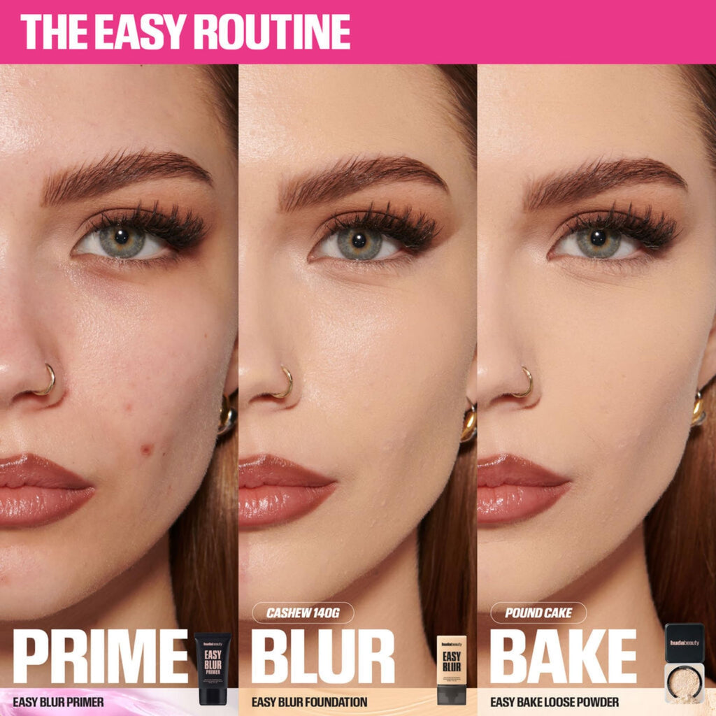 Huda Beauty Baby Bake Mini Loose Setting Powder – Pound Cake, 6g (Fair to Tan Skin Tones)