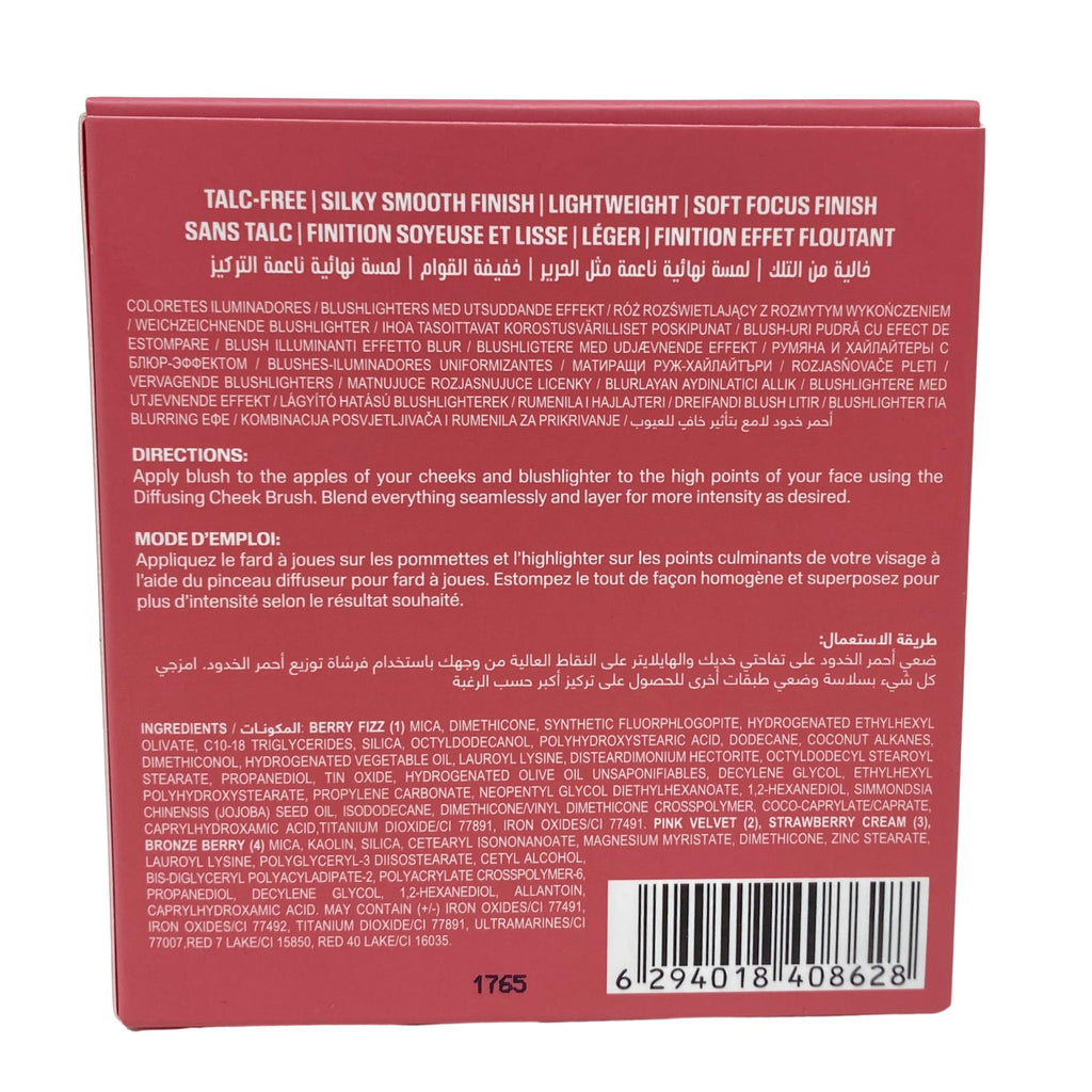 Huda Beauty Blush Filter Blurring Blushlighters Palette – Rose Berry – Limited Edition