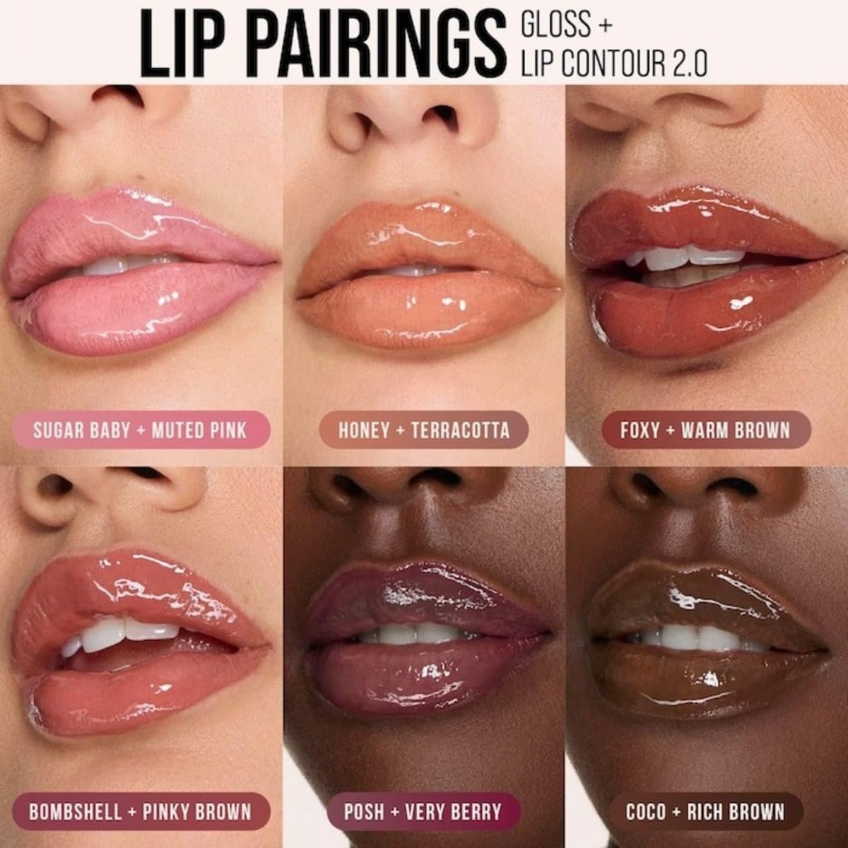 Huda Beauty Faux Filler Extra Shine Lip Gloss Foxy – Caramel Brown
