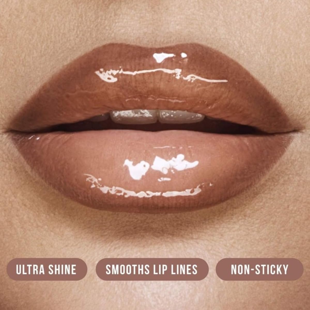 Huda Faux Filler Extra Shine Lip Gloss – Glassy (Clear) | Hydrating, High-Gloss Lip Shine 0.13 fl oz