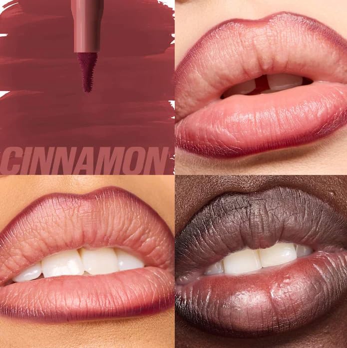 Huda Lip Contour Stain Lip Tint Cinnamon (Brick Brown) .03 Fl Oz