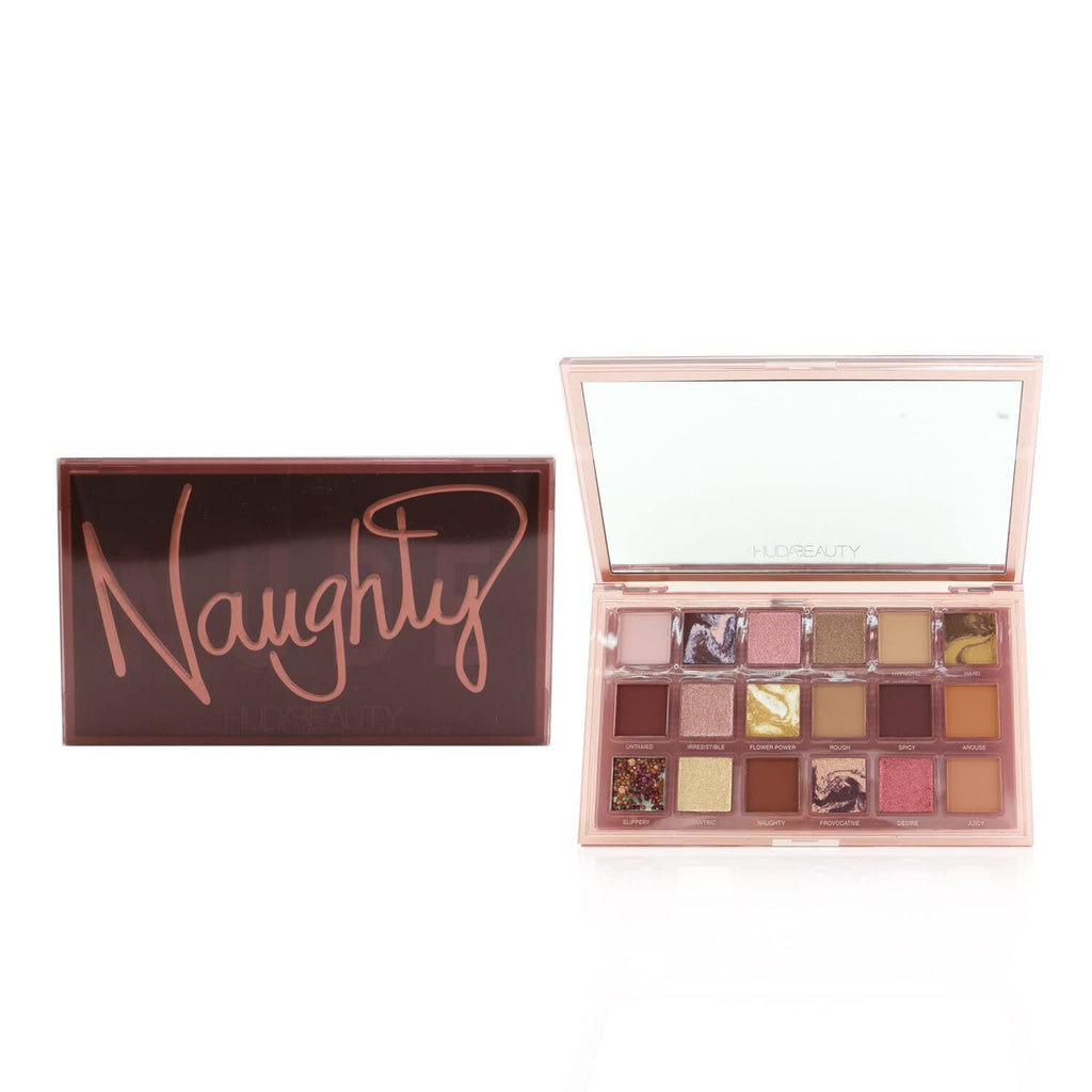 Huda Naughty Nude Eyeshadow Palette Cream — Velvet Mattes, Metallics & Marble Creams
