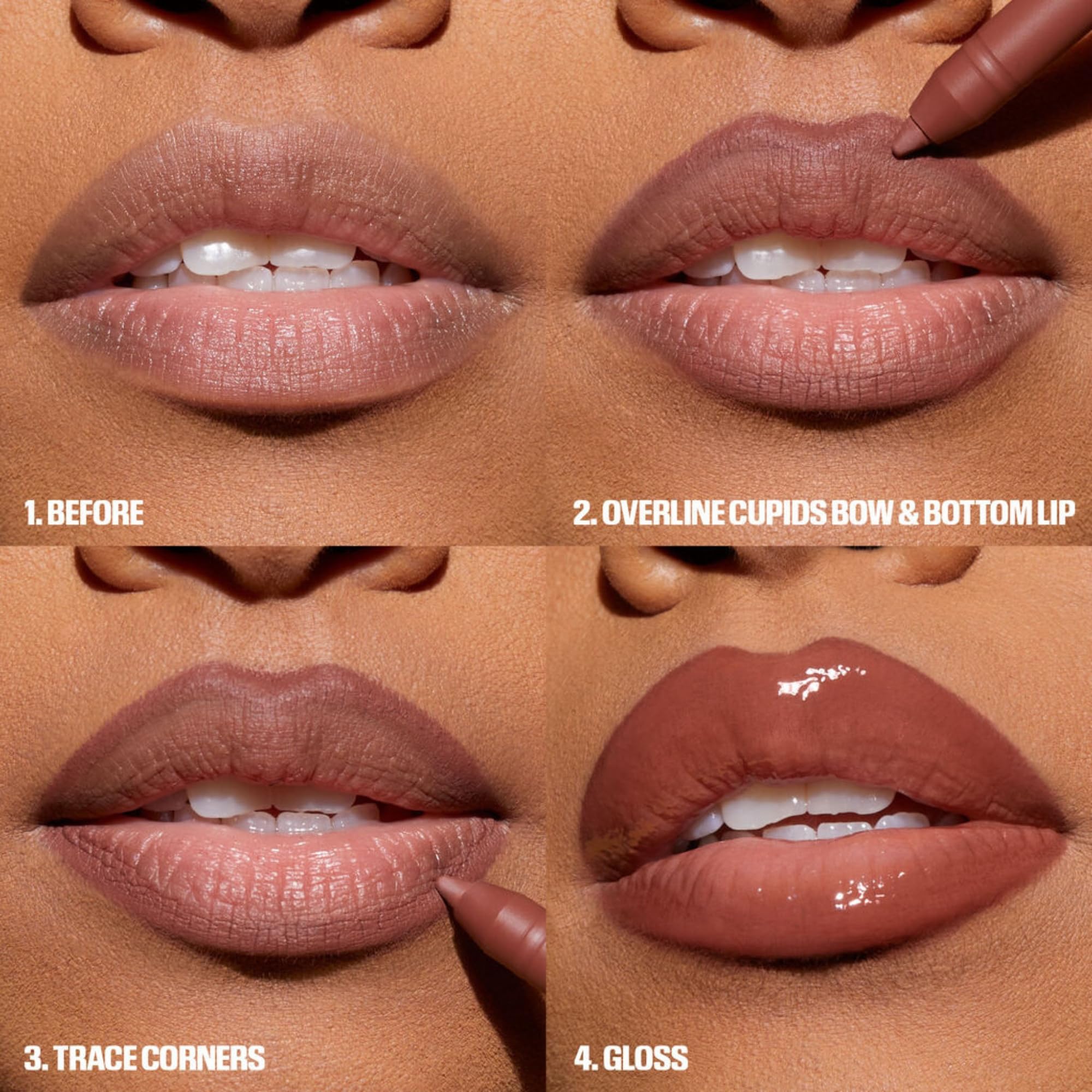 Huda Limited Edition Pink Kit: Juicy Bombshell Lip Duo – Lip Pencil + Lip Gloss (Travel Size)