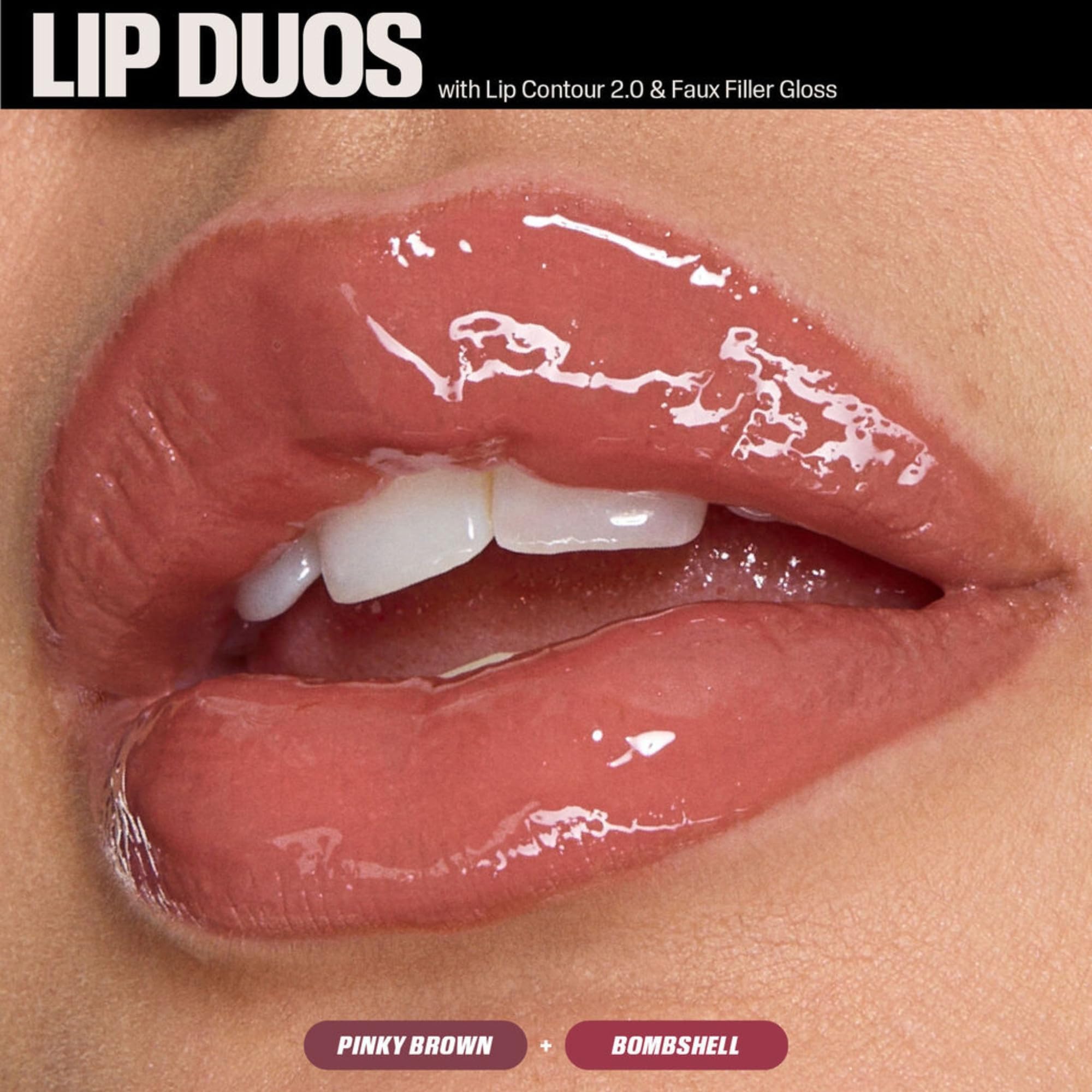 Huda Limited Edition Pink Kit: Juicy Bombshell Lip Duo – Lip Pencil + Lip Gloss (Travel Size)