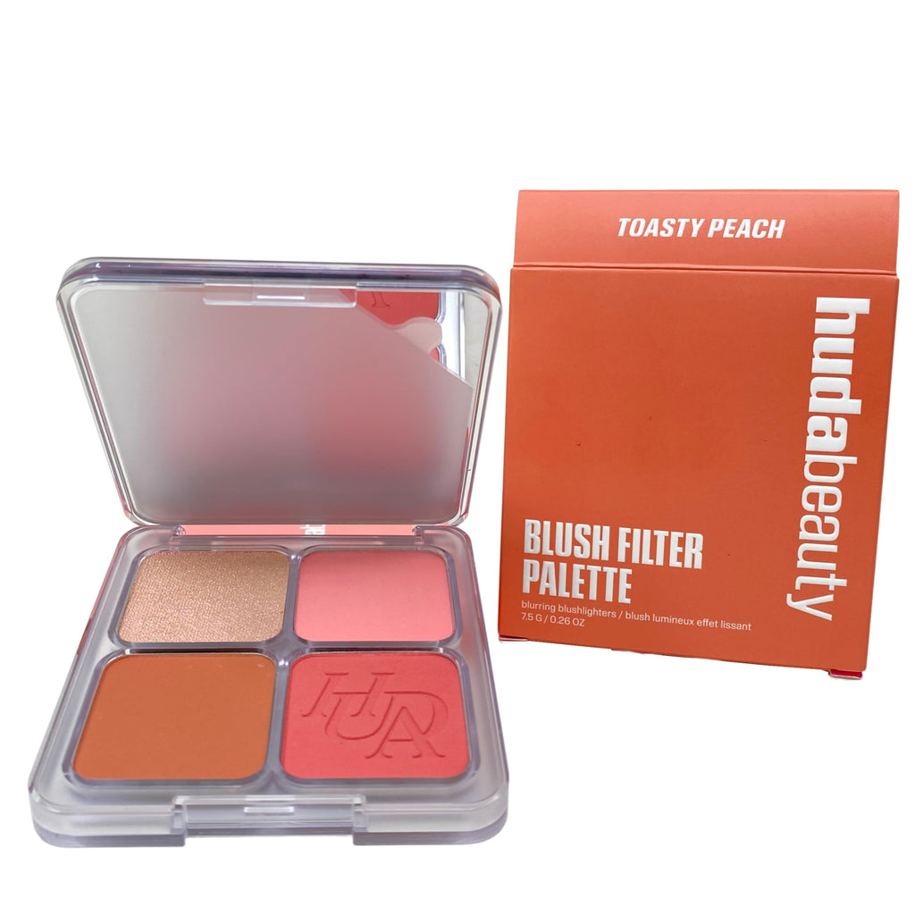 Huda Beauty Blush Filter Blurring Blushlighters Palette - Toasty Peach (Limited Edition)