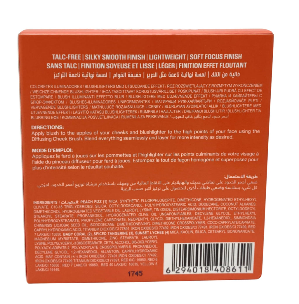 Huda Beauty Blush Filter Blurring Blushlighters Palette - Toasty Peach (Limited Edition)