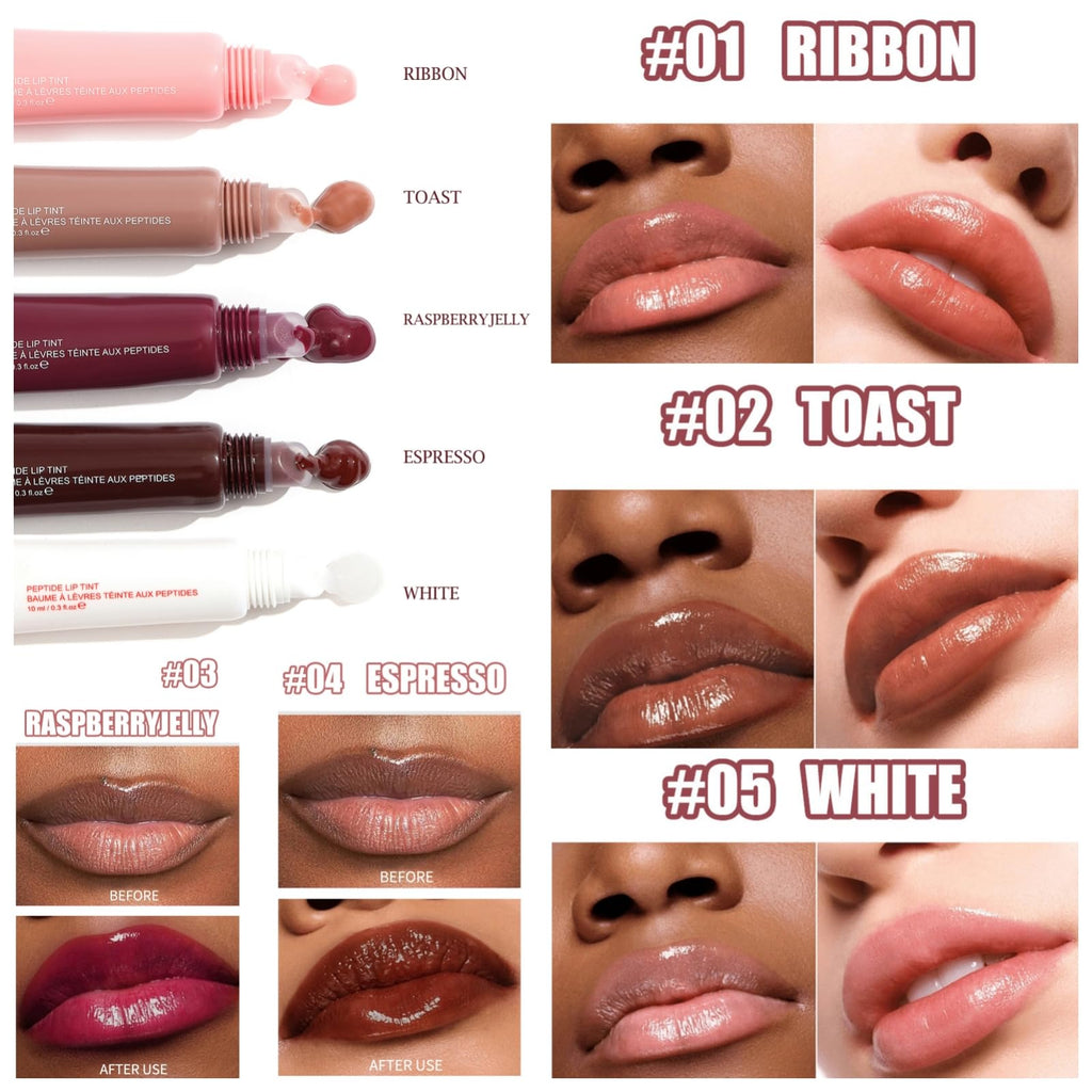 HUDABABY 5 Colors Mirror Lip Glaze – Plumping, Hydrating, Long-Lasting Gloss