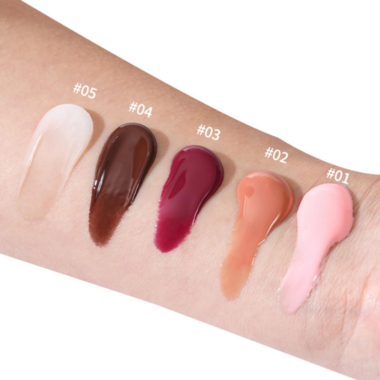 HUDABABY 5 Colors Mirror Lip Glaze – Plumping, Hydrating, Long-Lasting Gloss