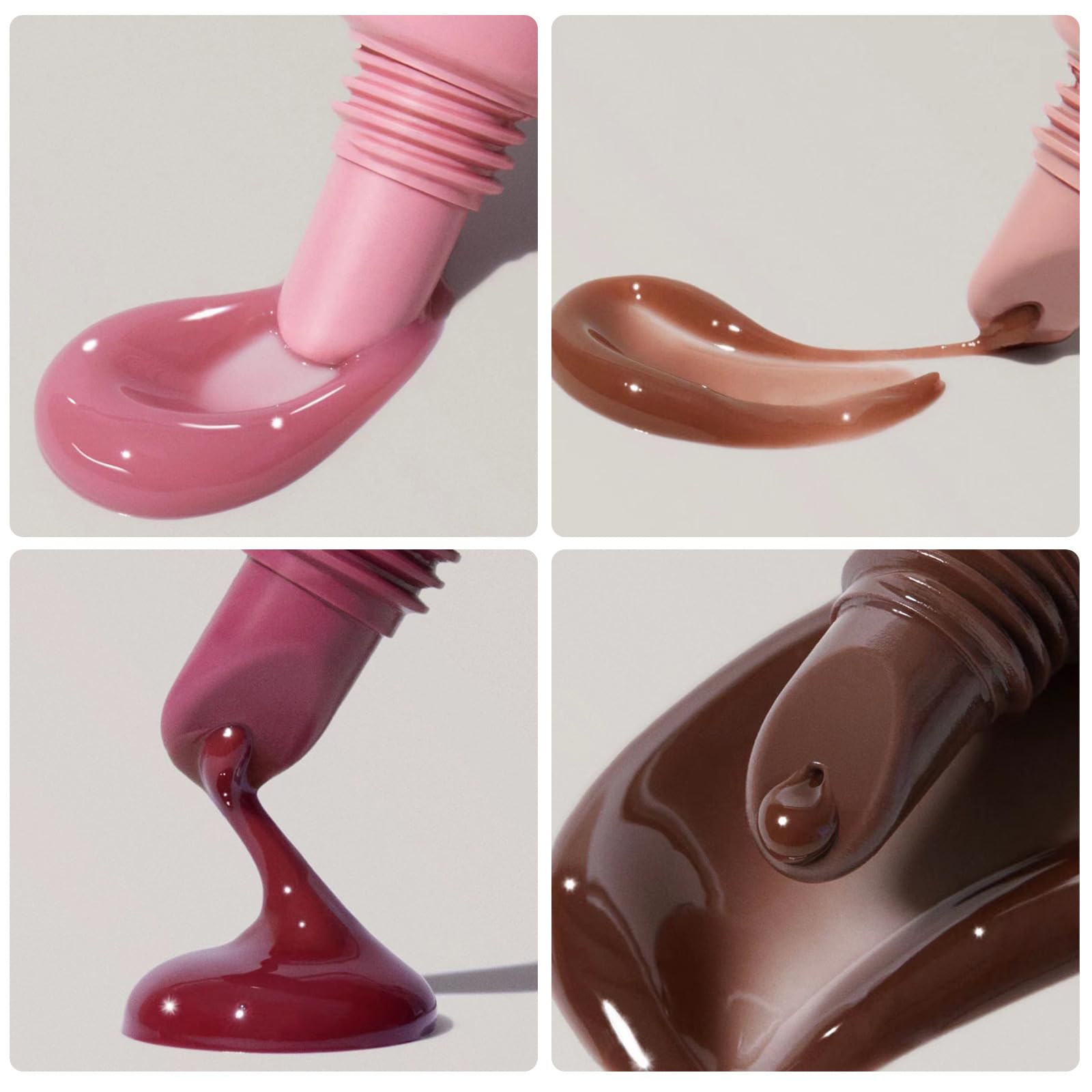 HUDABABY 5 Colors Mirror Lip Glaze – Plumping, Hydrating, Long-Lasting Gloss