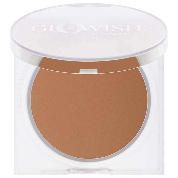 HUDABEAUTY GloWish Lightweight Blurring Pressed Powder 09 Extra-Tan – Soft Blur, Weightless Finish