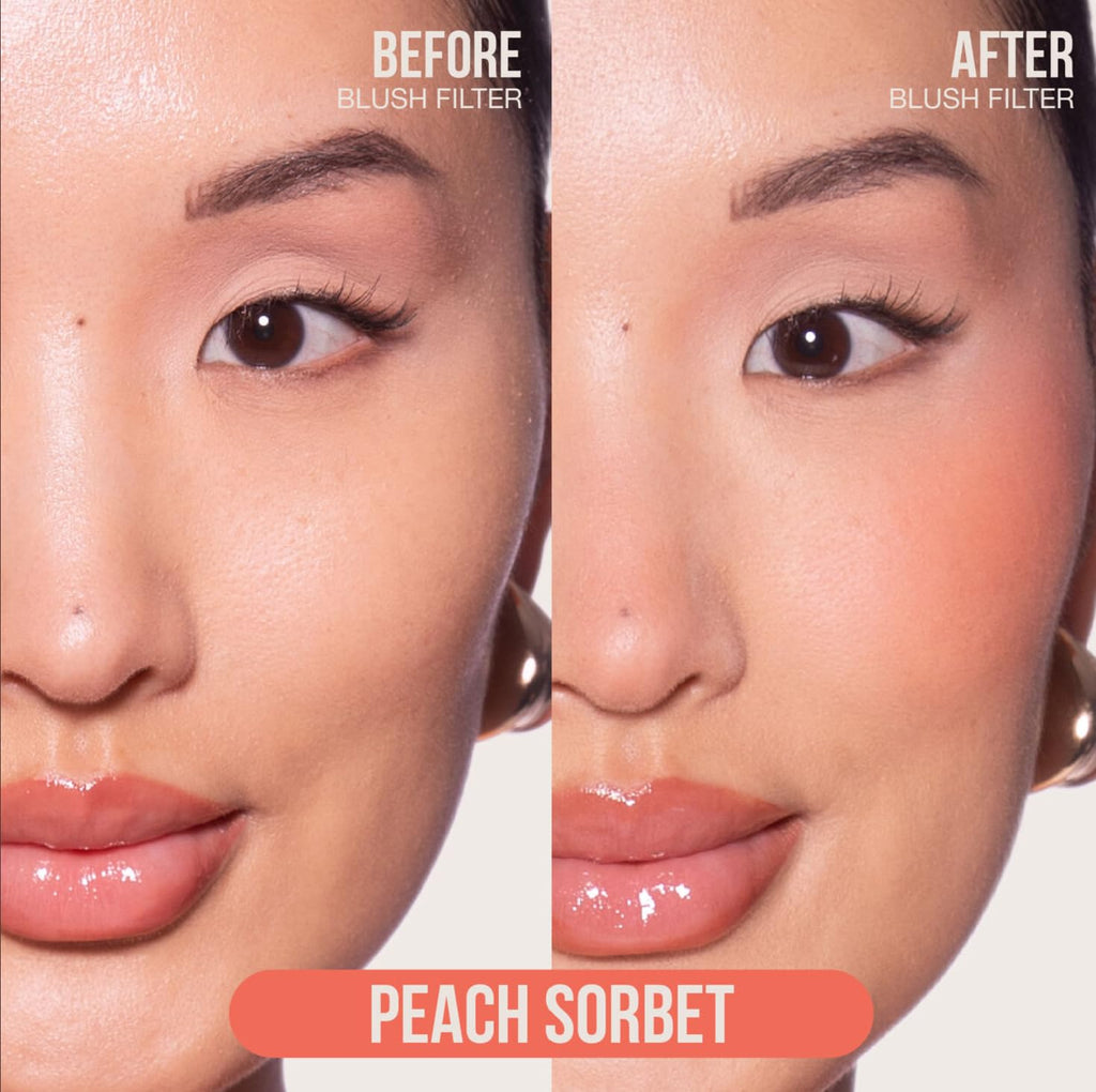 HUDABEAUTY Mini Baby Blush Duo Cotton Candy & Peach Sorbet — 2x2ml, Travel-Friendly, Vegan & Cruelty-Free