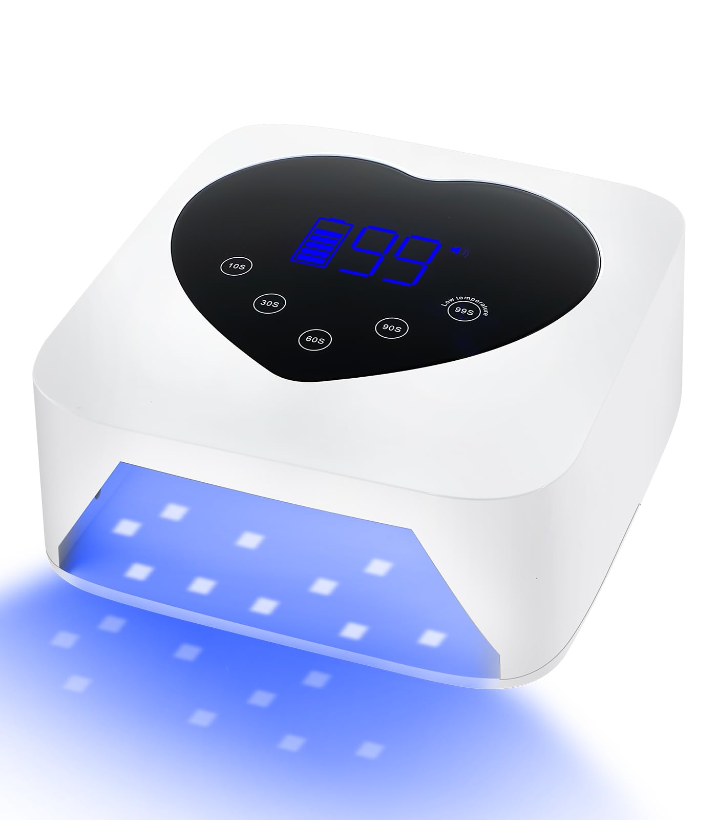 HUGMAPLE 72W UV Nail Lamp – 5 Timers, Auto Sensor, Cordless Rechargeable