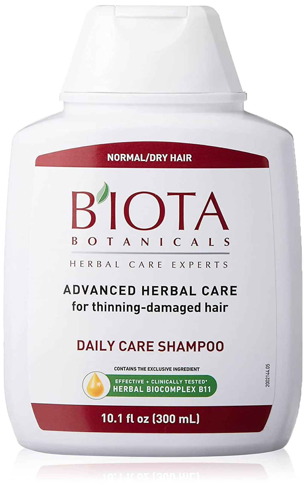 Huieter B'IOTA Botanicals Daily Care Shampoo for Normal/Dry Thinning Hair – 10.1 oz Pack of 2