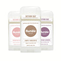 Humble Brands Aluminum-Free Deodorant – Vegan, Cruelty-Free, Sensitive-Skin Safe (Lavender, Rose, Unscented) – Pack of 3