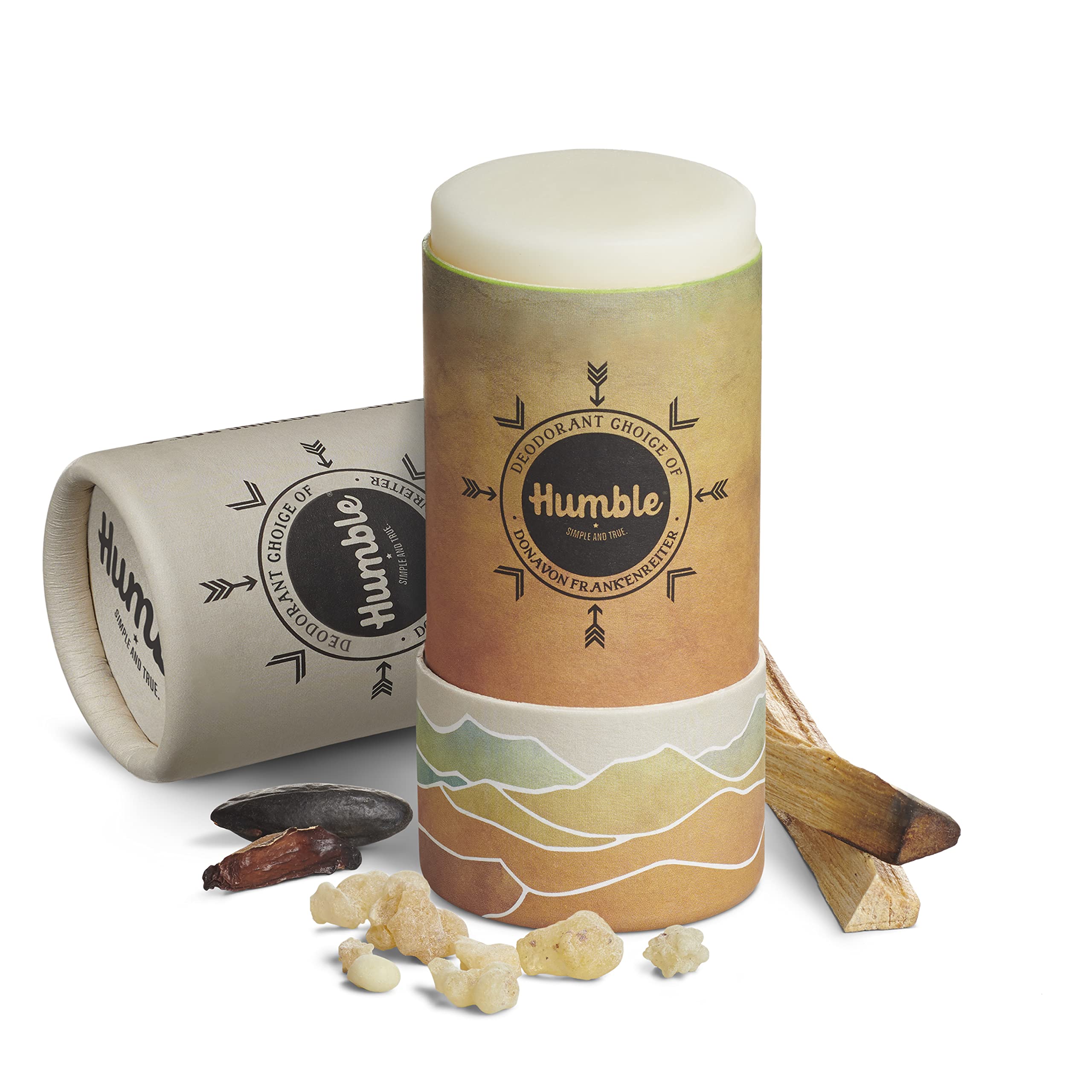 Humble Brands Original Formula Aluminum-Free Deodorant | Plastic-Free Packaging, Palo Santo & Frankincense