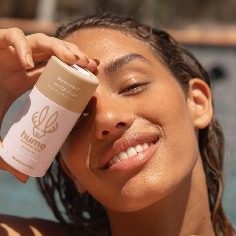 HUME SUPERNATURAL Aluminum Free Deodorant – Vanilla Daze 3-Pack | Probiotic, Plant-Based