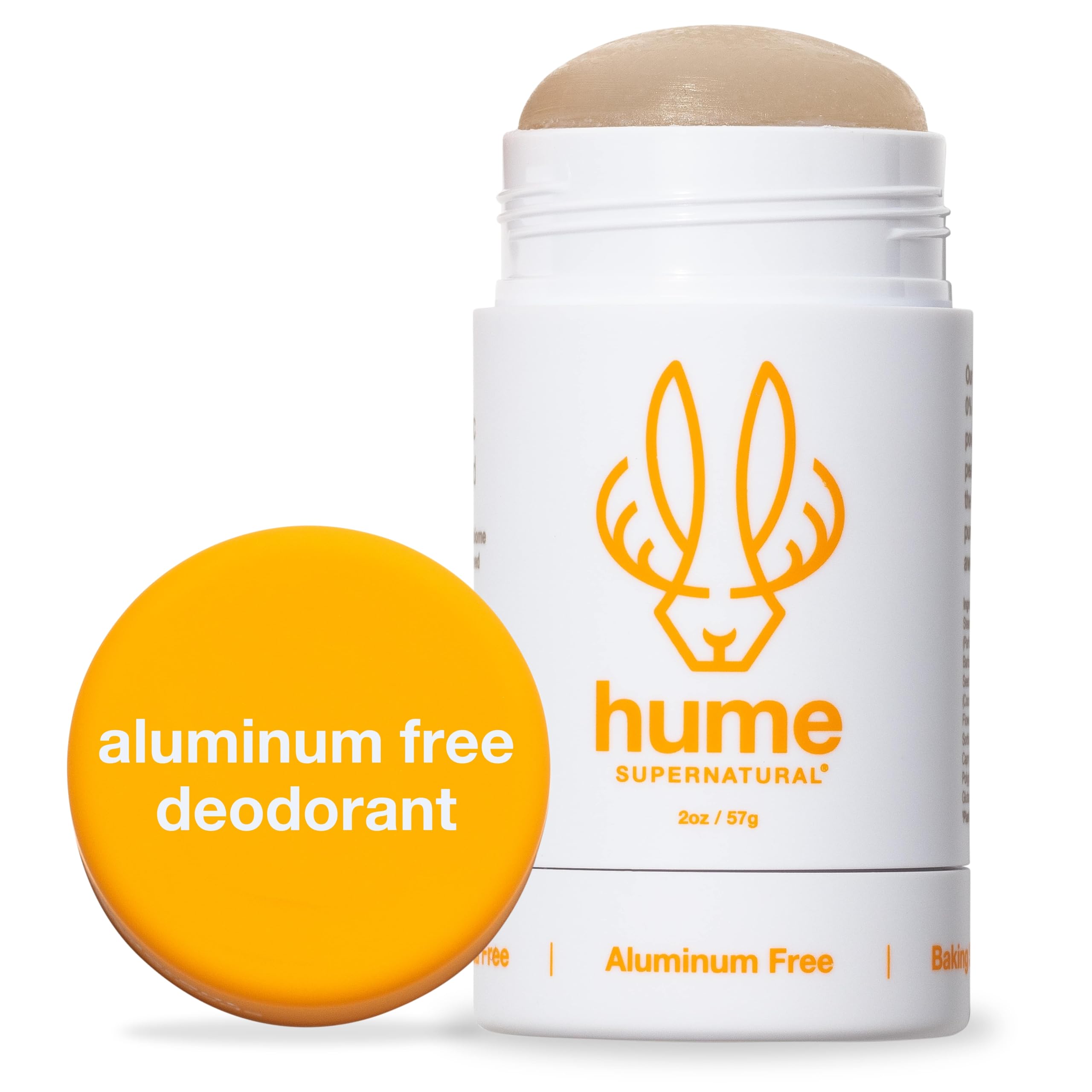 Hume Supernatural Aluminum Free Deodorant – Amber Woods, Probiotic & Plant-Based (1-Pack)