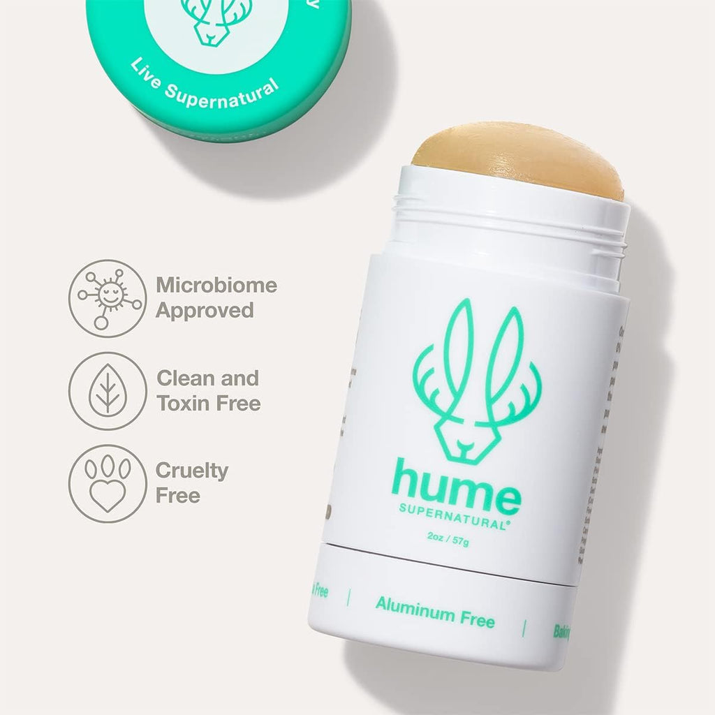 Hume Supernatural Desert Bloom Probiotic Roll-On Deodorant – Aluminum-Free, Plant-Based, 2-Pack