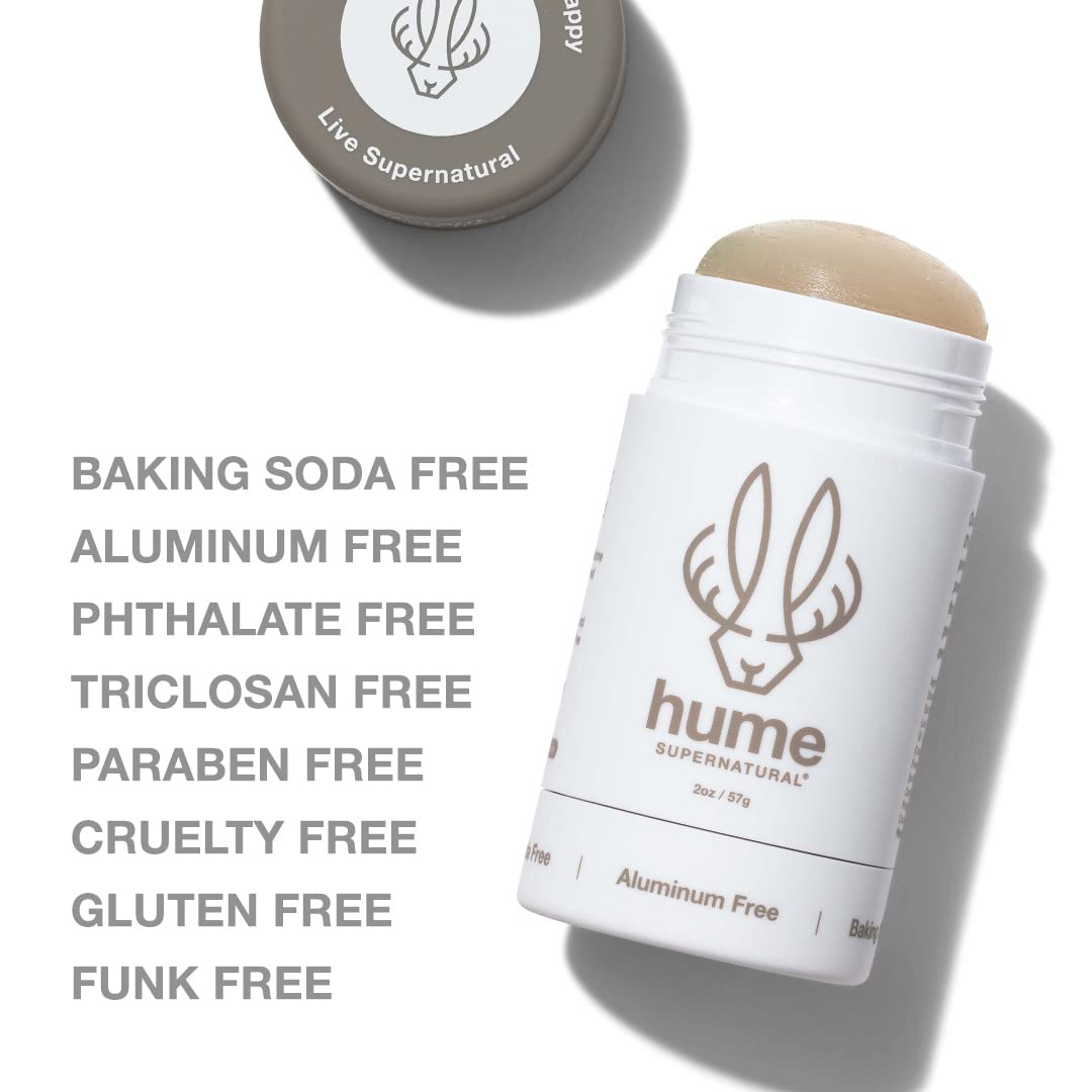 Hume Supernatural Aluminum-Free Deodorant for Sensitive Skin | Probiotic & Plant-Based | 2-Pack
