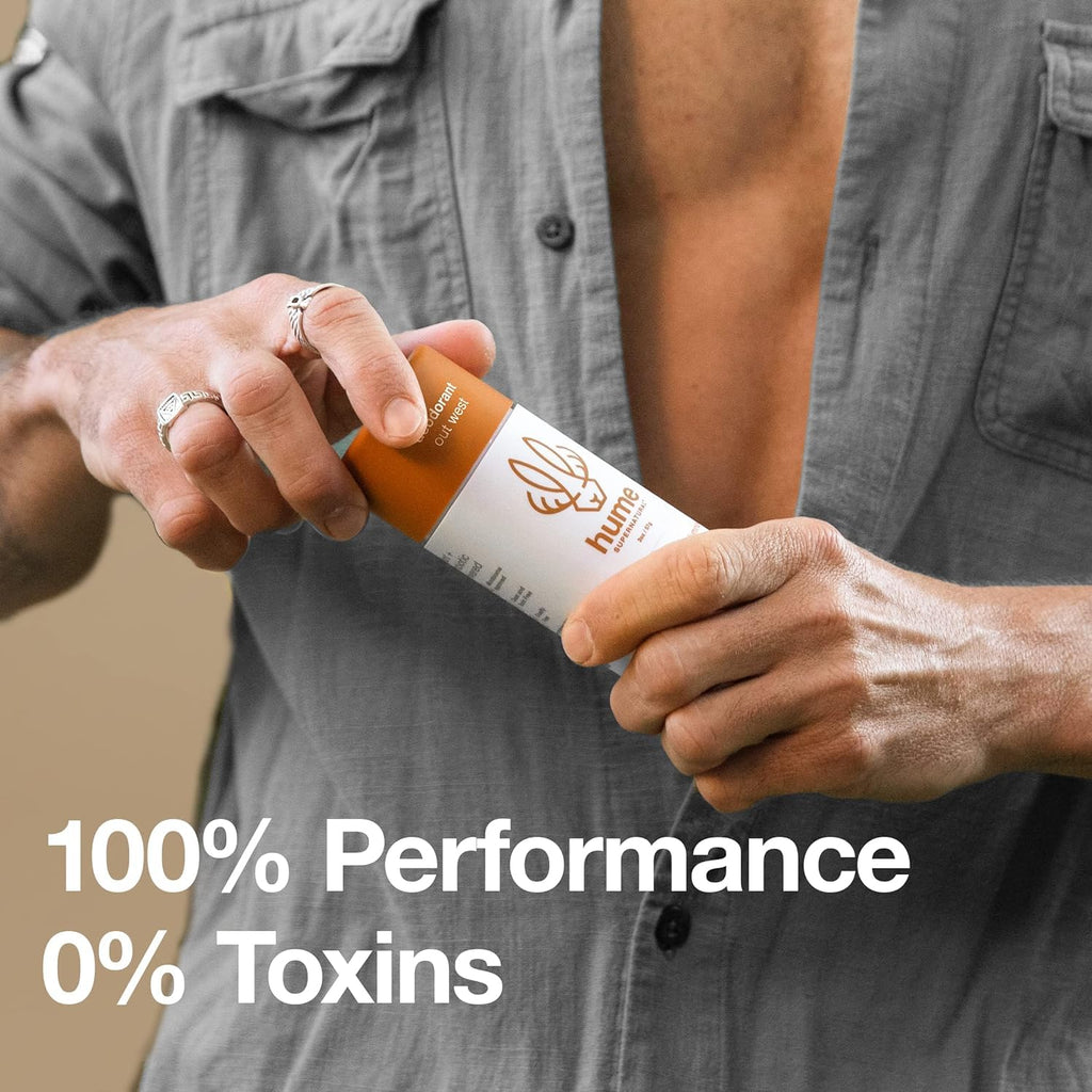Hume Supernatural Aluminum Free Deodorant | Probiotic Plant-Based, Long-Lasting Freshness (Out West 2-Pack)