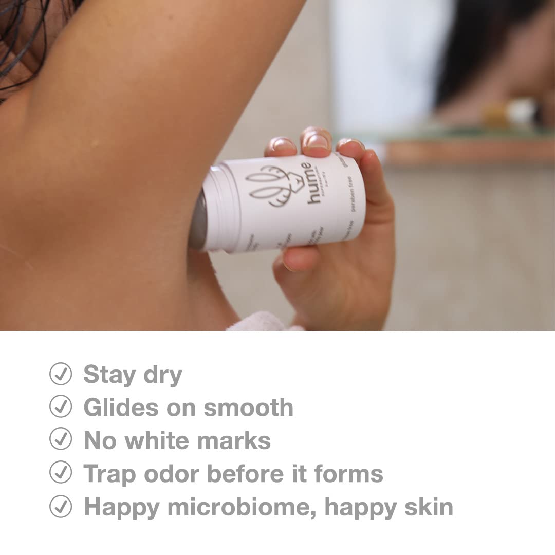 Hume Supernatural Aluminum-Free Deodorant for Sensitive Skin | Probiotic & Plant-Based | 2-Pack