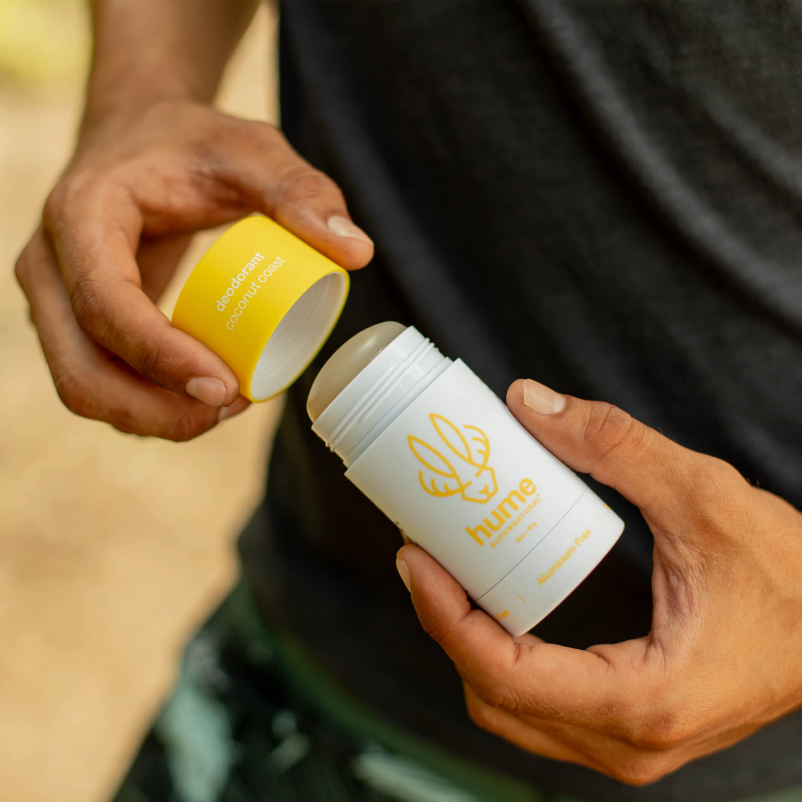 Hume Supernatural Aluminum Free Deodorant – Probiotic, Plant-Based, Coconut Coast