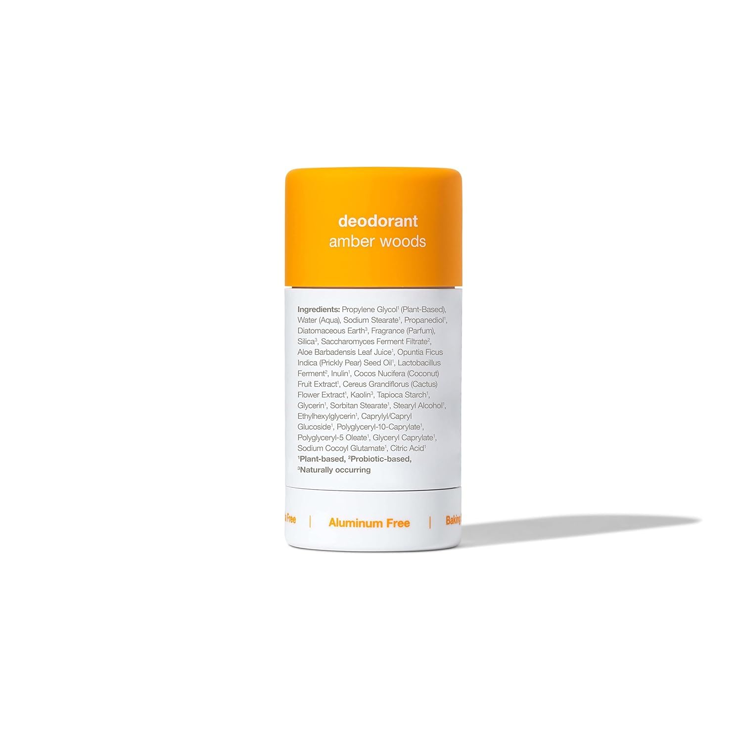 HUME SUPERNATURAL Aluminum Free Deodorant for Women & Men – Probiotic, Plant-Based, Amber Woods – 3-Pack