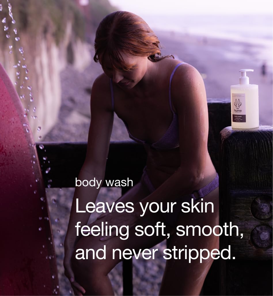 HUME SUPERNATURAL Ultra Nourishing Body Wash – Santal Sun, 16 oz | Niacinamide, Hyaluronic Acid & Prebiotics