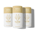 HUME SUPERNATURAL Aluminum Free Deodorant – Vanilla Daze 3-Pack | Probiotic, Plant-Based