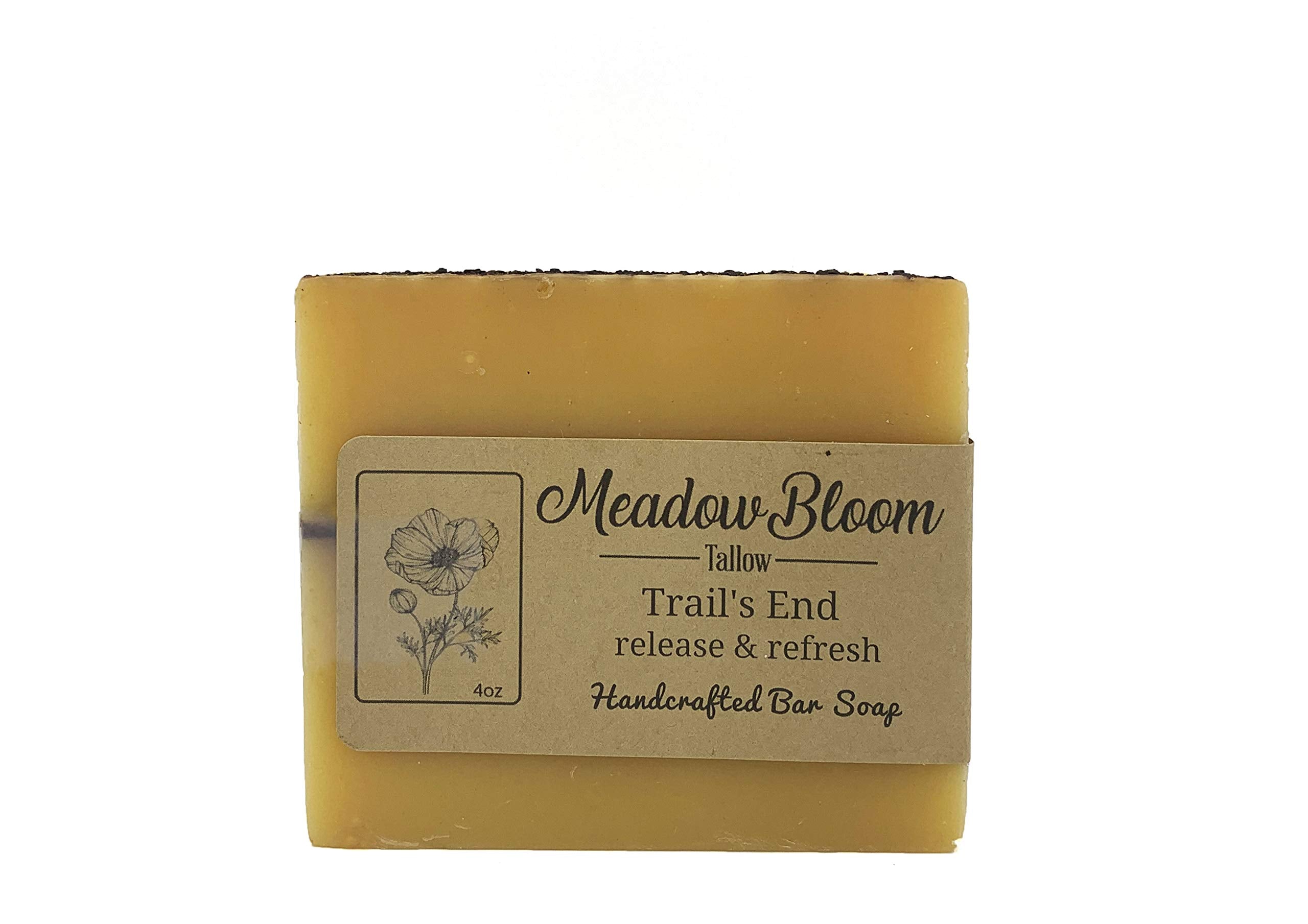 Hunter Cattle Co. Meadow Bloom Tallow Soap – 2-Pack (Lemongrass, Coffee & Turmeric) | 100% Grass-Fed, Handmade