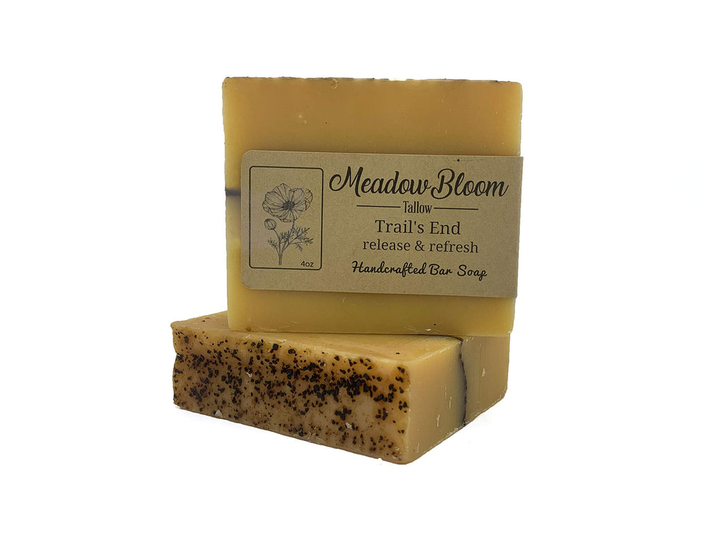 Hunter Cattle Co. Meadow Bloom Tallow Soap – 2-Pack (Lemongrass, Coffee & Turmeric) | 100% Grass-Fed, Handmade