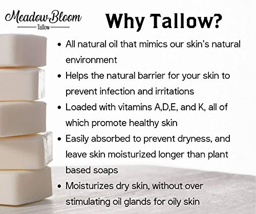 Hunter Cattle Co. Meadow Bloom Tallow Soap – 2-Pack (Lemongrass, Coffee & Turmeric) | 100% Grass-Fed, Handmade