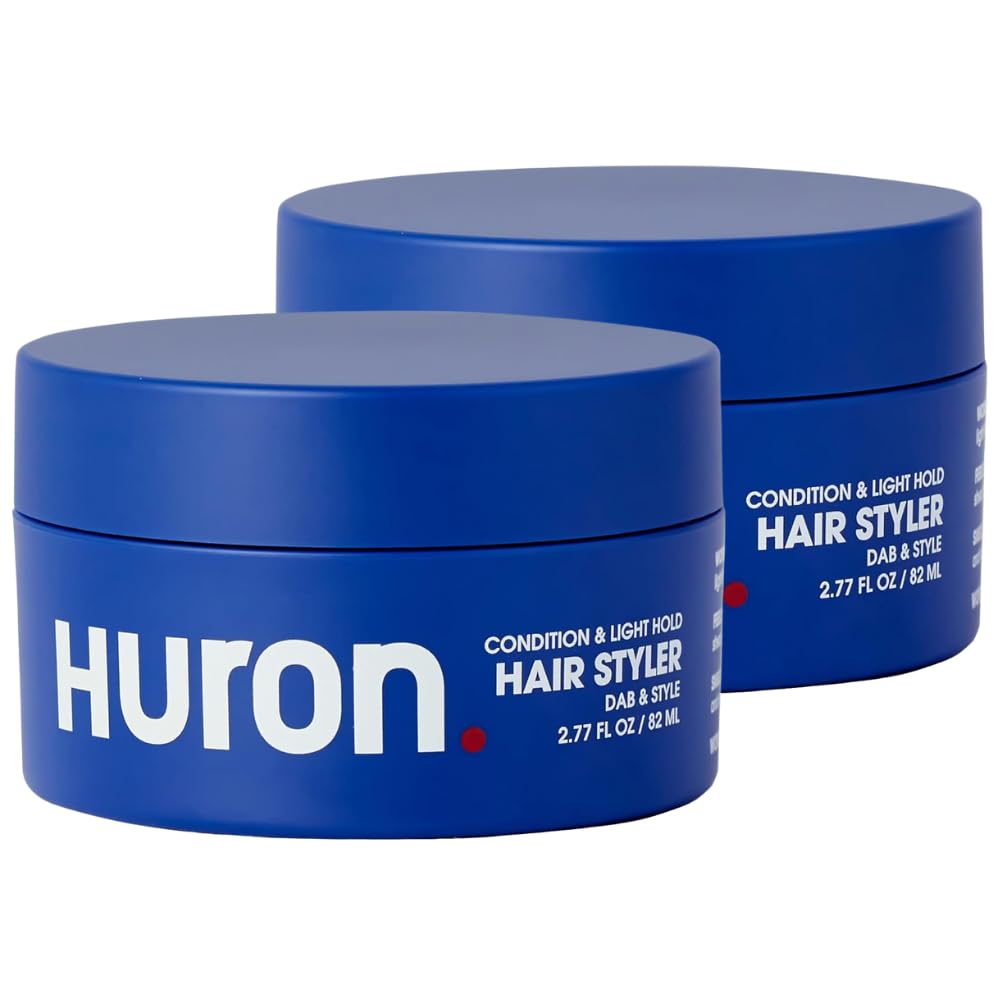 Huron Clean Citrus Woods Hair Styler – Lightweight Conditioning Pomade with Matte Finish (2.7 oz)