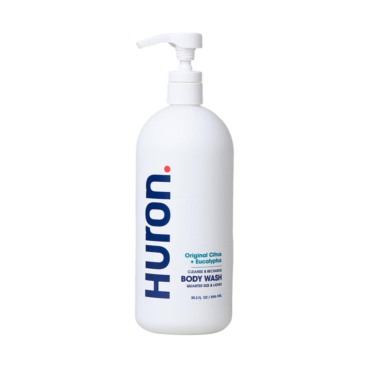 Huron Men's Moisturizing Body Wash – Crisp Citrus, Eucalyptus & Aromatic Greens (32 oz)