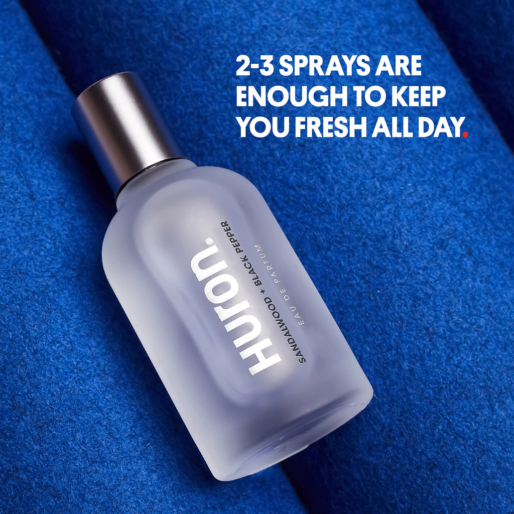 Huron Men’s Cologne – Everyday Eau de Parfum with Sandalwood, Black Pepper & Amber | 1.7 fl oz