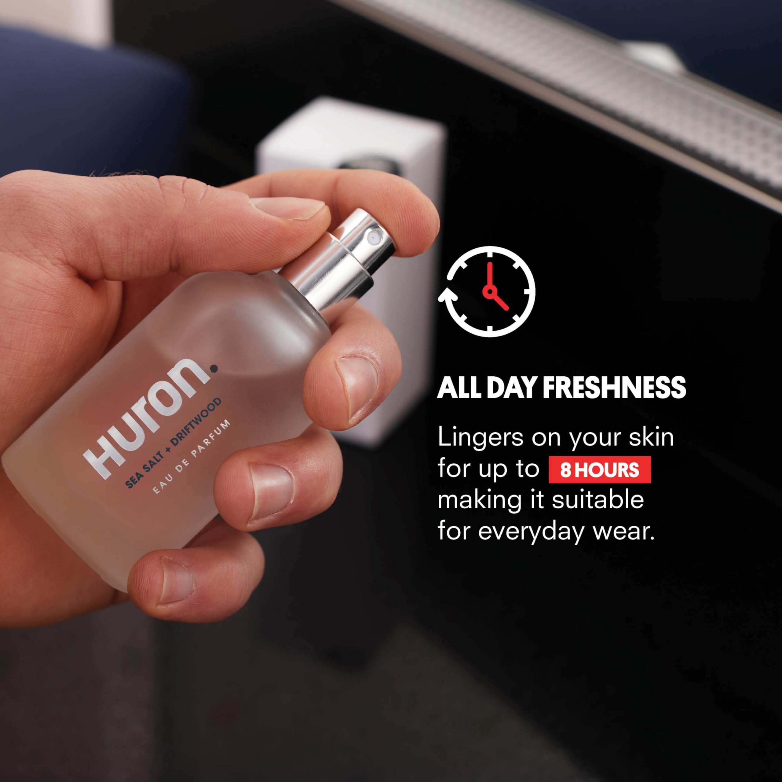 Huron Men’s Cologne – Eau de Parfum with Mandarin, Cardamom & Ocean Air