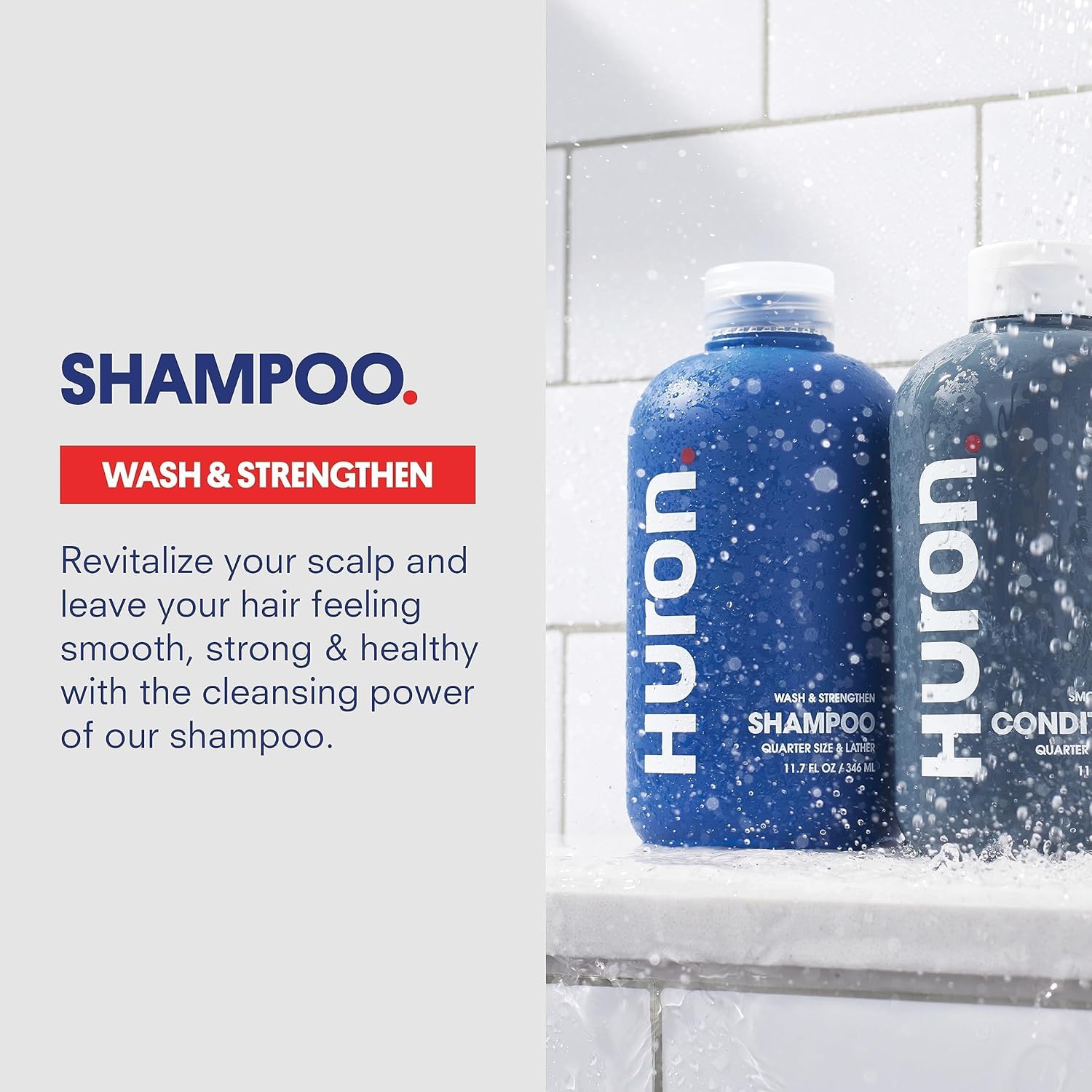 Huron Shower Kit for Men – Shampoo, Conditioner & Body Wash (Sea Salt + Driftwood)