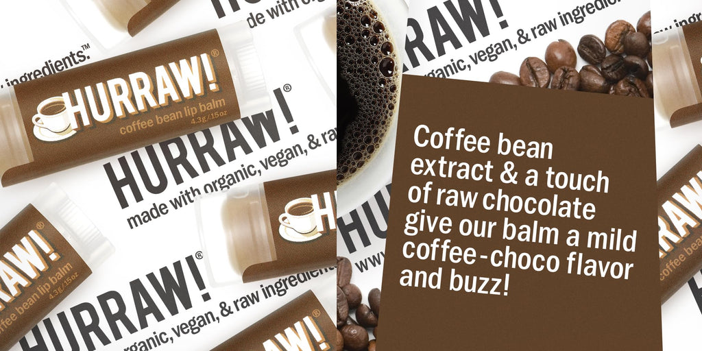 Hurraw! Lip Balm 3-Pack: Chai Spice, Green Tea & Coffee Bean – Organic & Vegan