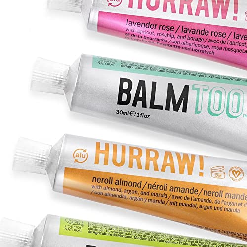 Hurraw! Balmtoo Jasmine Vanilla Squeezable Balm — Ultra-Moisturizing, 7 Sticks per Tube (USA Made)
