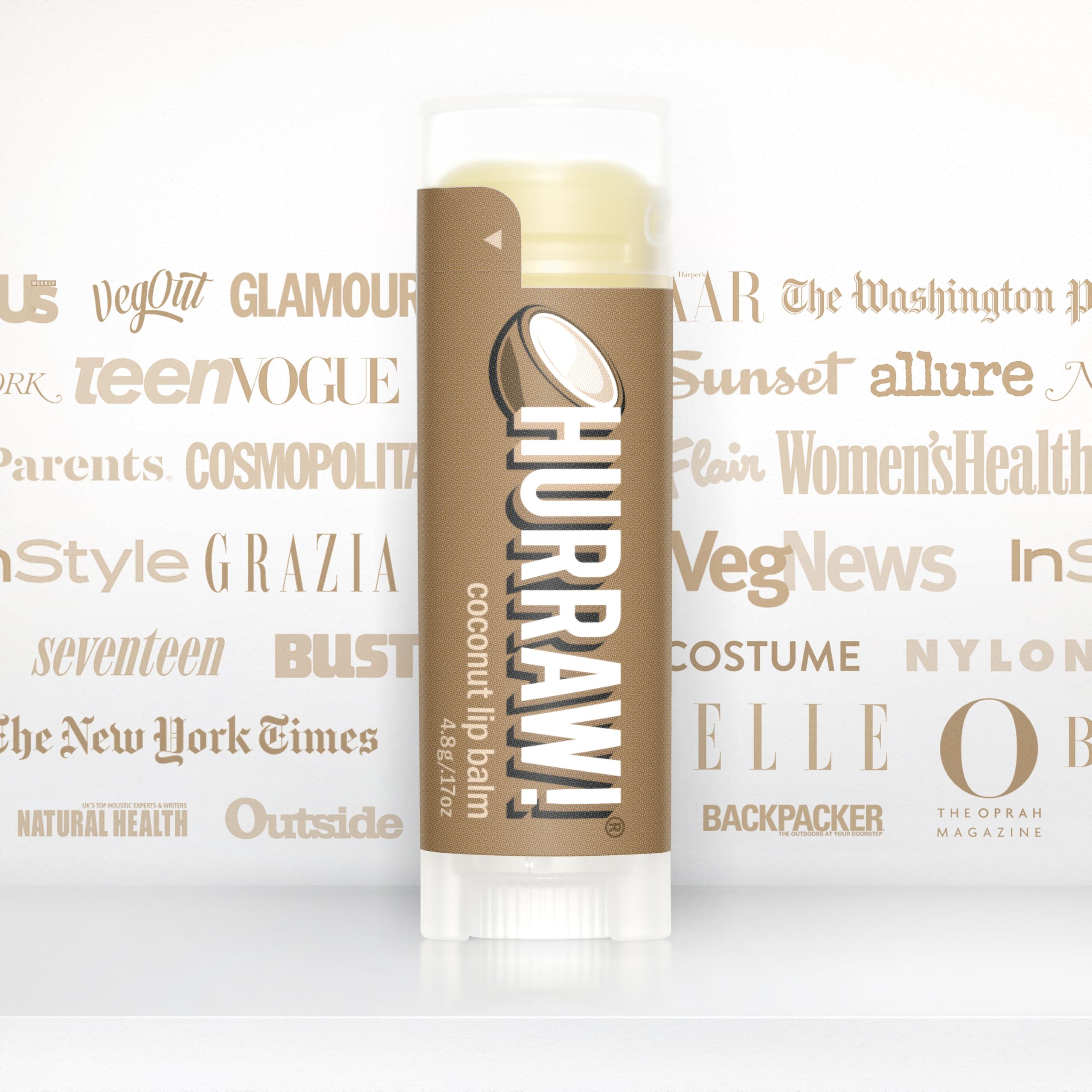 Hurraw! Coconut Lip Balm – 2 Pack | Organic, Vegan, Cruelty-Free, Gluten Free | Made in USA