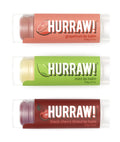 Hurraw! Grapefruit, Mint & Black Cherry Tinted Lip Balms – 3 Pack, Organic, Vegan, Cruelty-Free, Made in USA