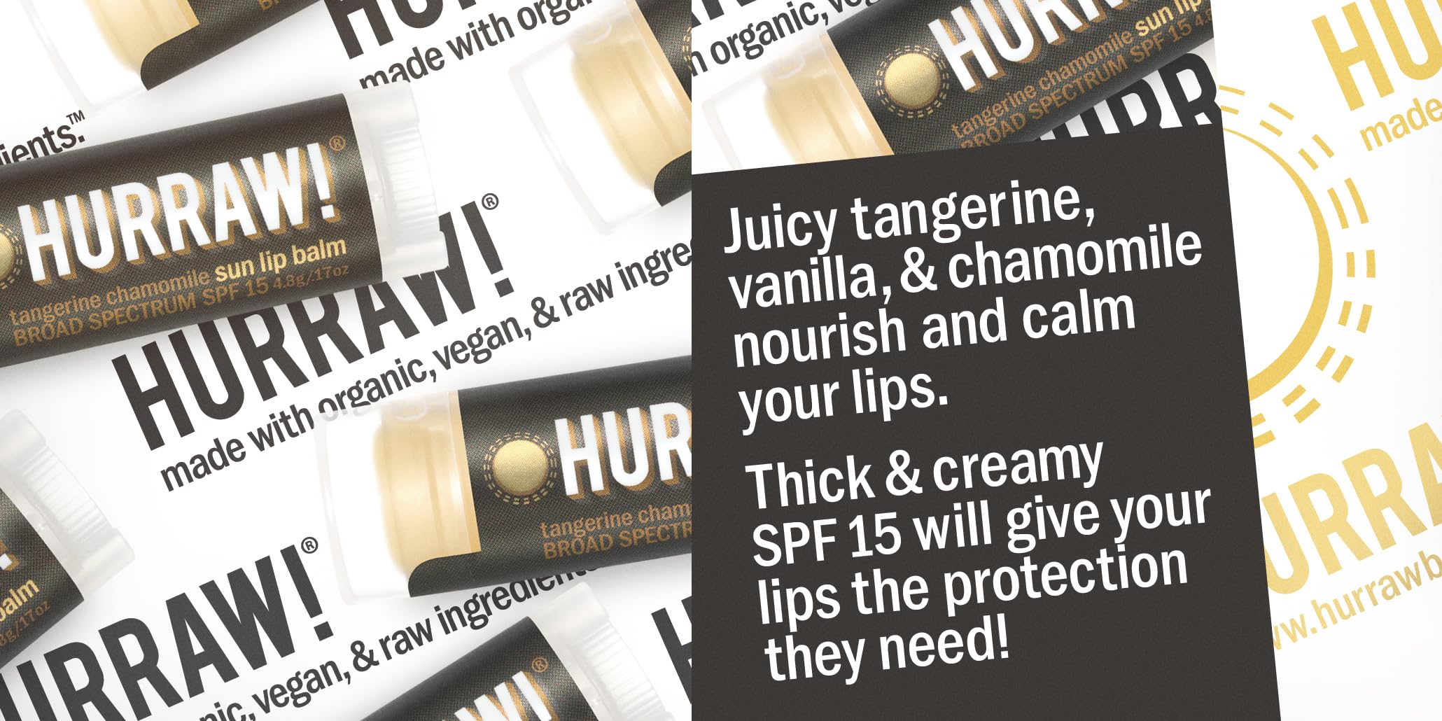 Hurraw! Moon Night Treatment Lip Balms – SPF15 Unscented, 3 Pack | Organic, Vegan, Cruelty Free, Made in USA