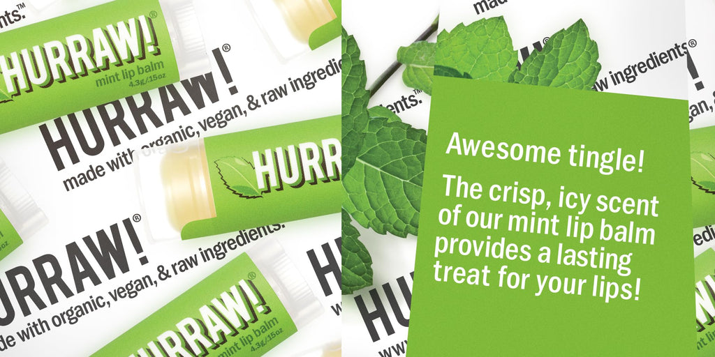 Hurraw! Grapefruit, Mint & Black Cherry Tinted Lip Balms – 3 Pack, Organic, Vegan, Cruelty-Free, Made in USA
