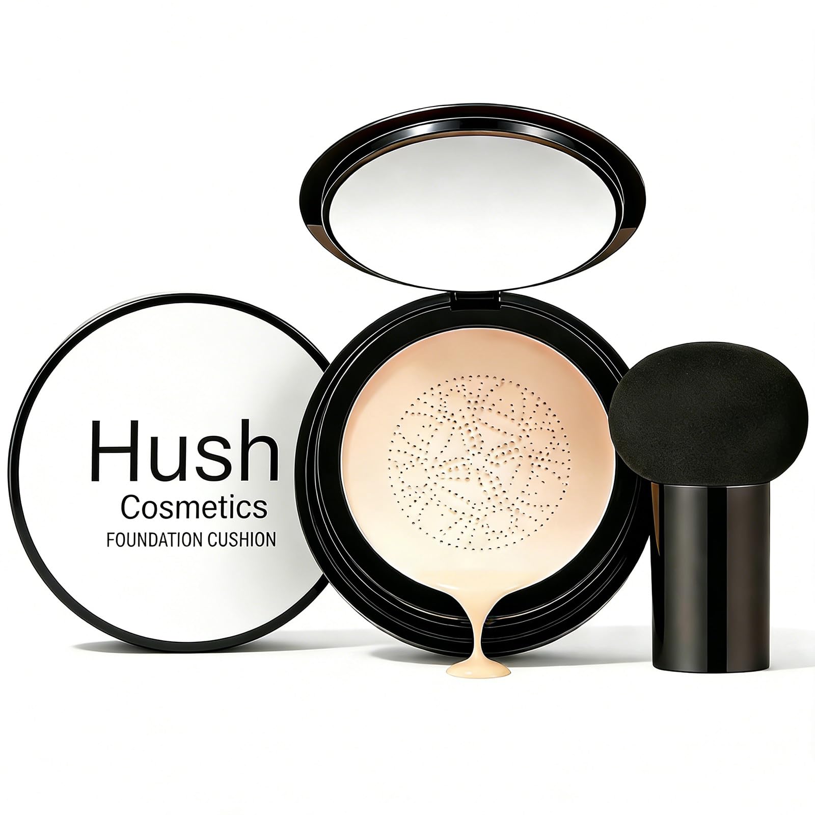 Hush Cosmetics Foundation – Hydrating, Buildable Coverage for Mature Skin | Natural Matte Finish