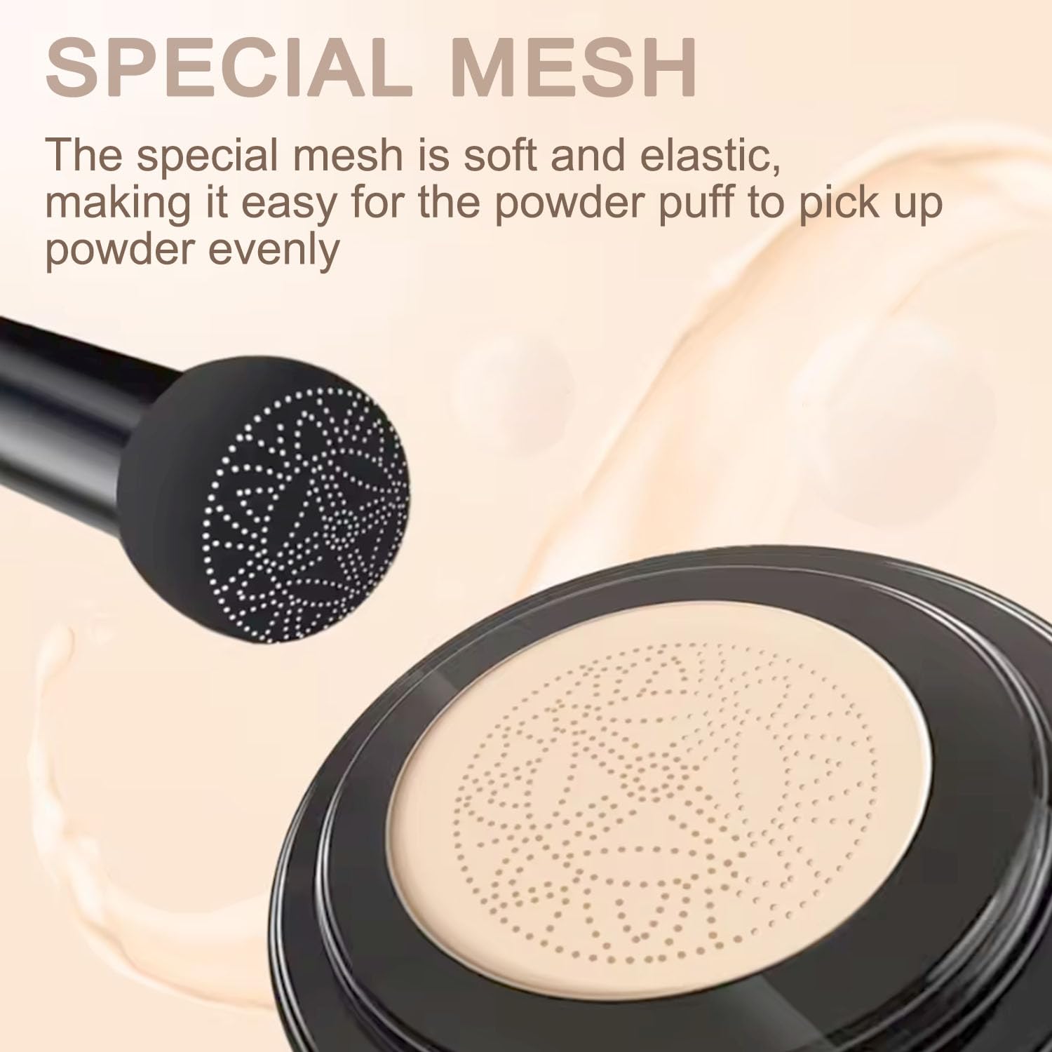 Hush Coverage Foundation for Older Women | Mushroom Head Cushion CC Cream — Natural Finish