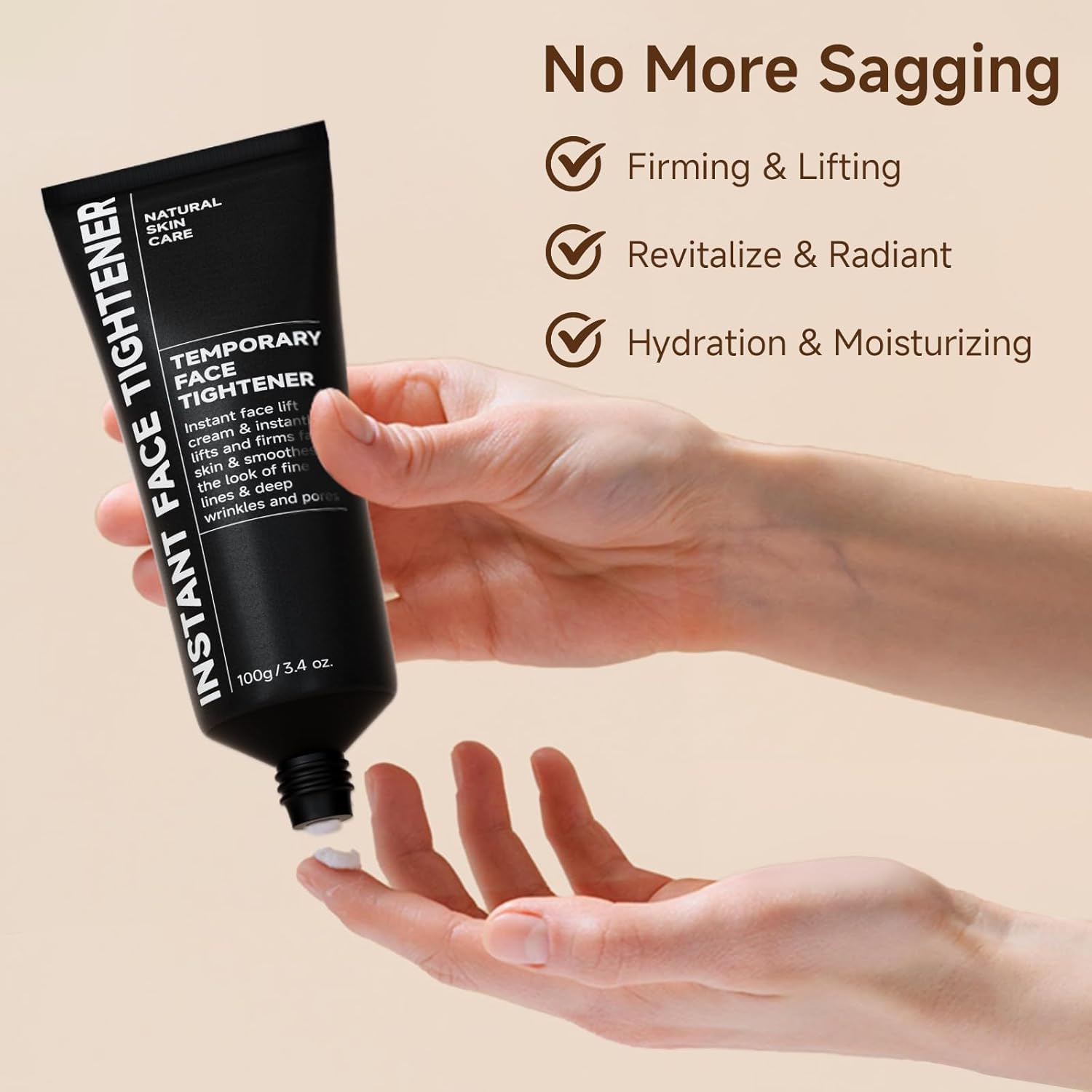 HUSPUR Face Tightener - Instant Lift Cream for Skin Firming | 3.4 oz
