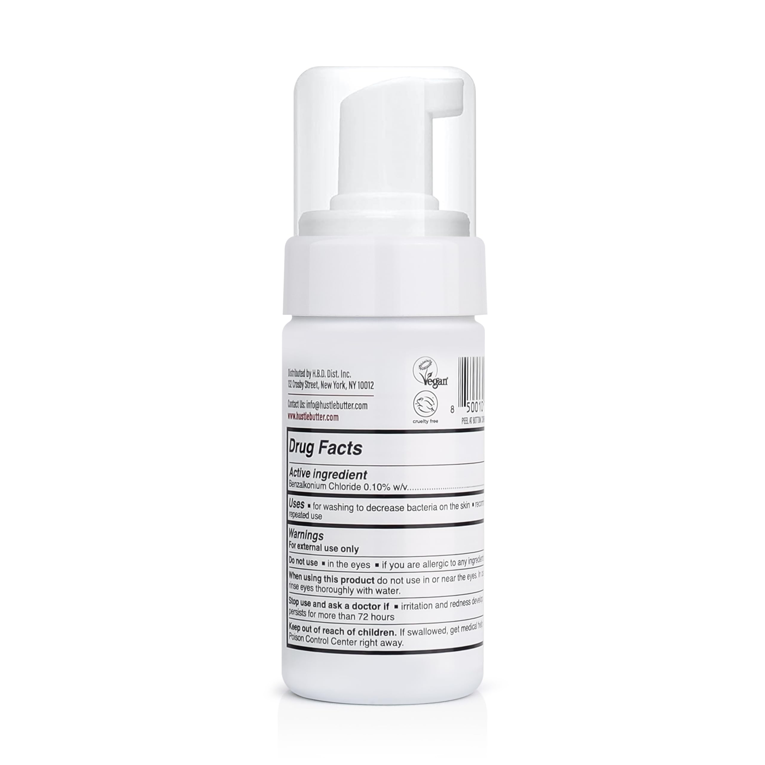 Hustle Butter Deluxe - Hustle Bubbles Tattoo Aftercare | Antibacterial Foaming Soap for New Tattoos & Piercings | TSA Approved | Vegan & Cruelty-Free | 3.4 fl oz