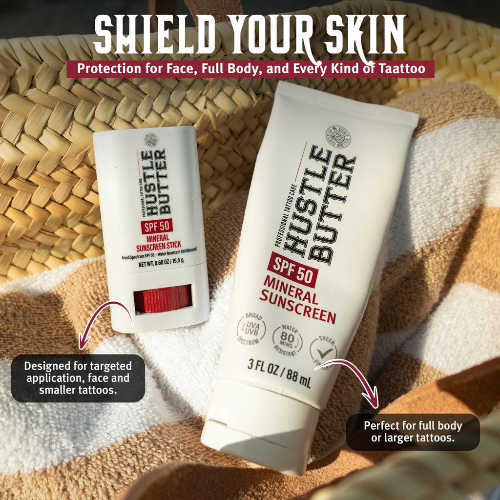Hustle Butter Deluxe Tattoo SPF 50 Aftercare Stick